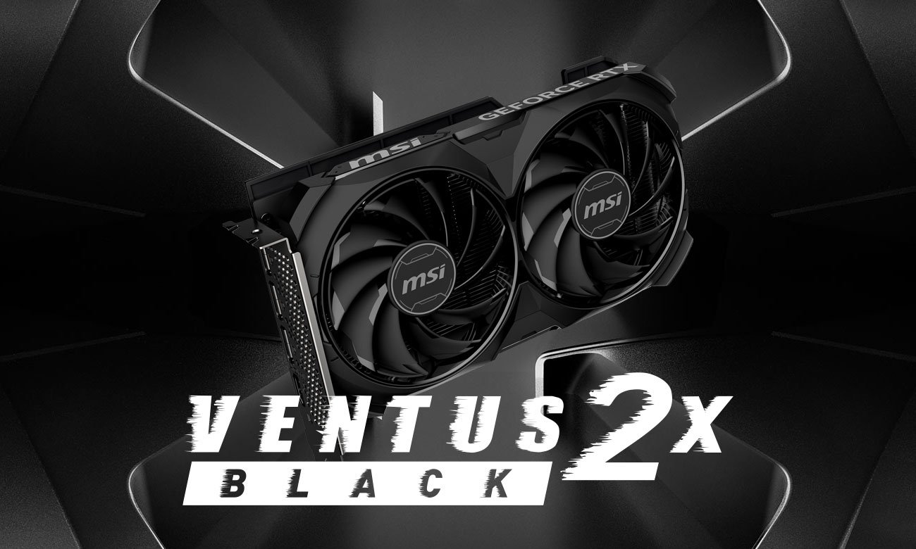 MSI GeForce RTX 4060 Ti Ventus 2X Black E1 OC 8 ГБ GDDR6