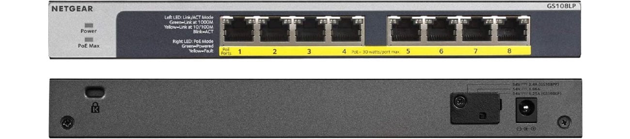 Netgear 8p GS108LP-100EUS