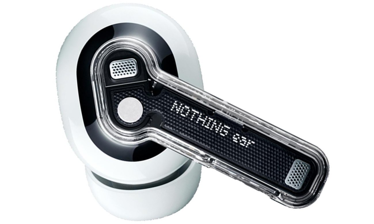 Бездротові навушники Nothing Ear White - вид одного навушника