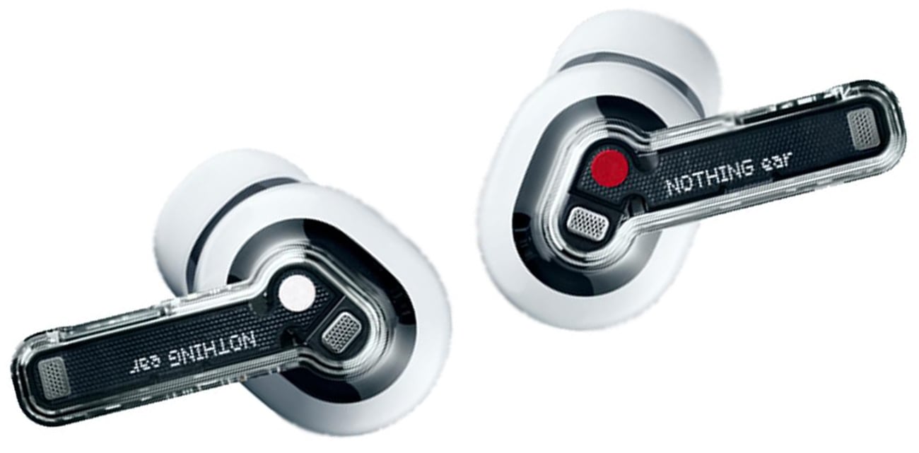 Бездротові навушники Nothing Ear White - вигляд лівого та правого навушників