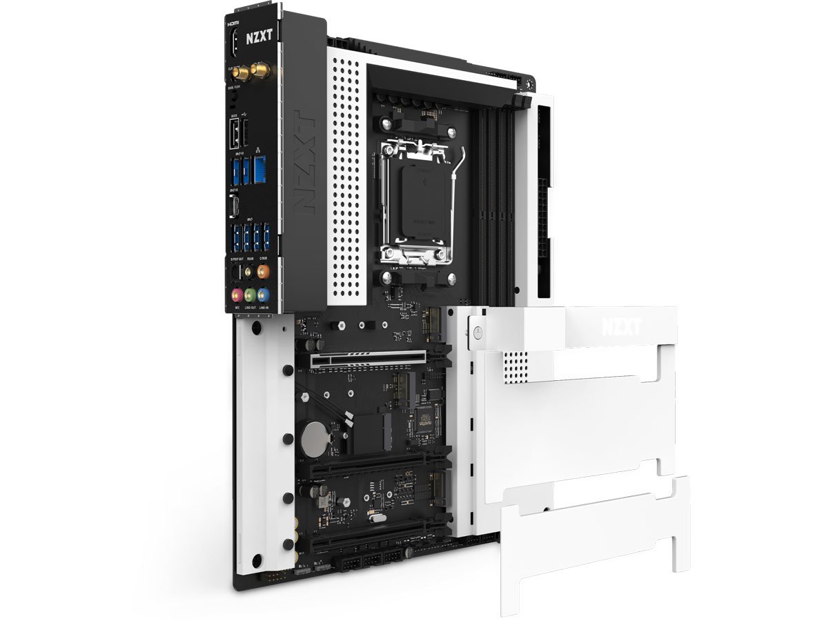 NZXT N7 B650E білі кришки