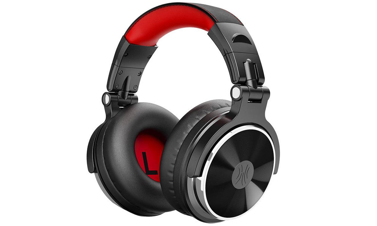 Бездротові навушники Oneodio Pro10 Red - кутовий вид спереду