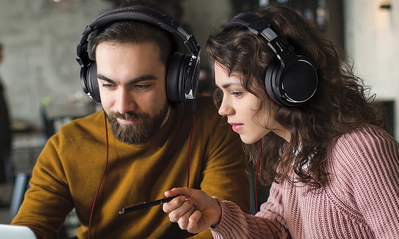 Дротові навушники Oneodio Pro50 Black - Стиль життя