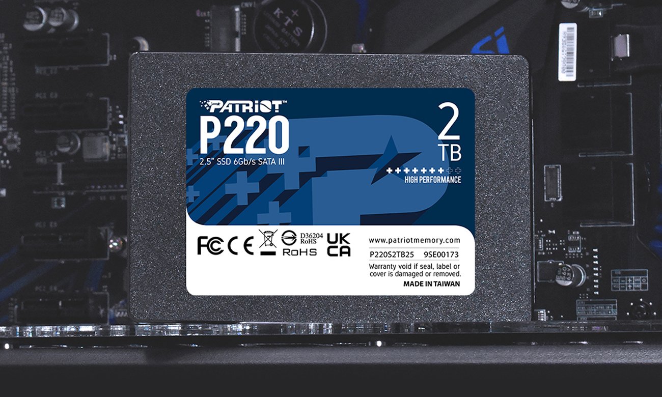 SSD 2.5',', SATA III Patriot P220 2 TB - Графіка з фоном