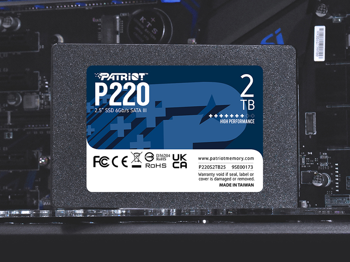 SSD 2.5',', SATA III Patriot P220 2 TB - Графіка з фоном