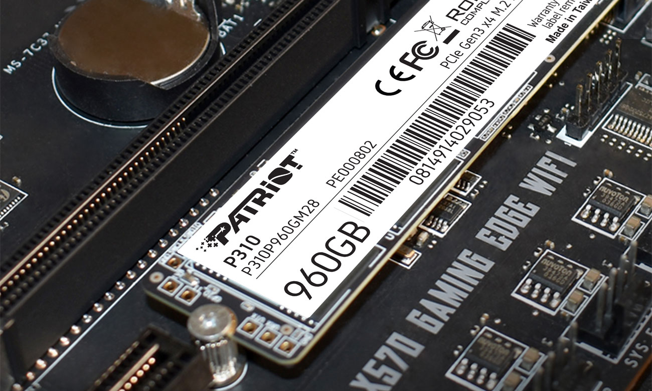 Patriot P310 960GB M.2 PCIe NVMe P310P960GM28