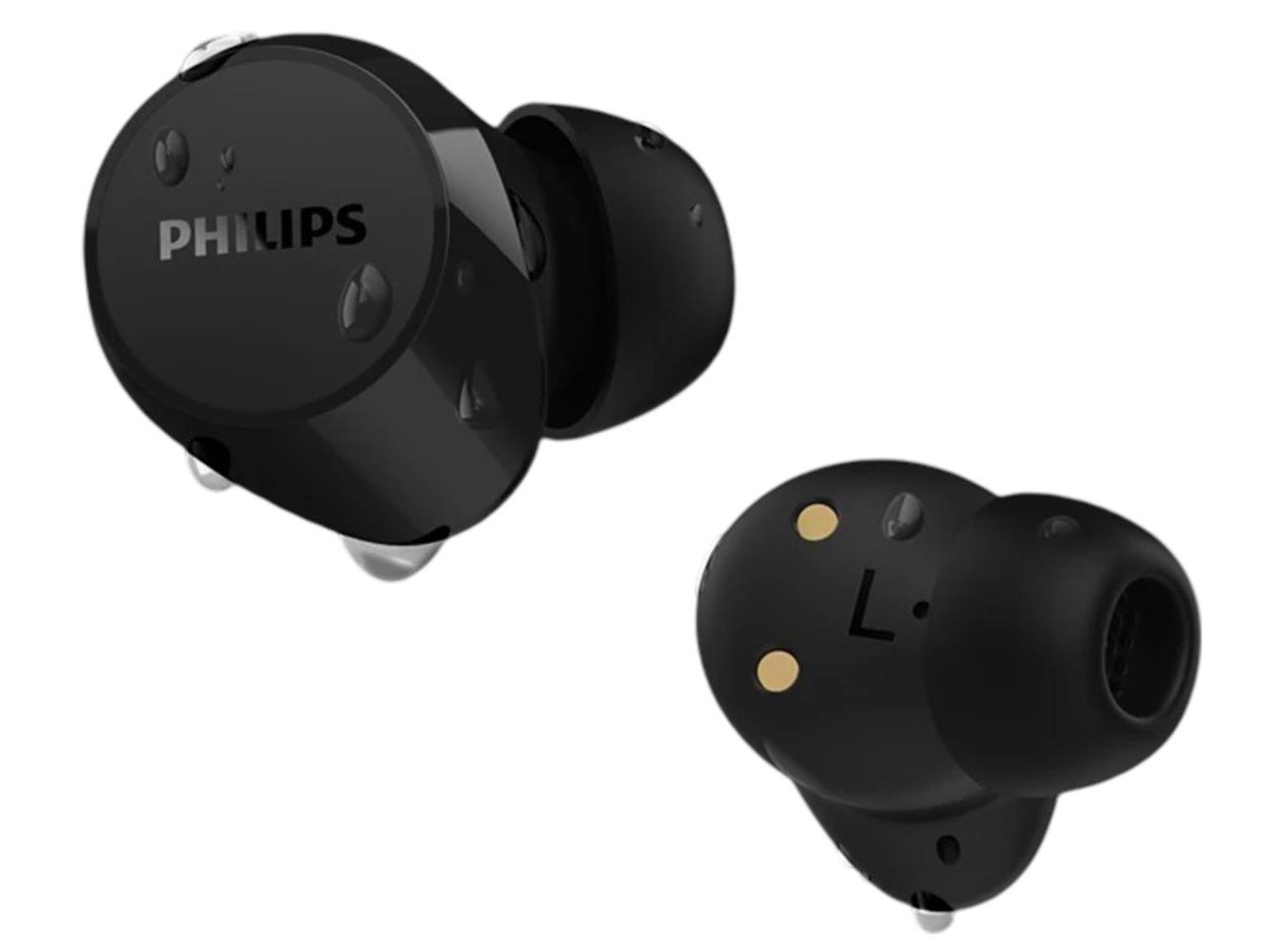 Бездротові навушники Philips TAT1209 чорні - вигляд лівого та правого навушників
