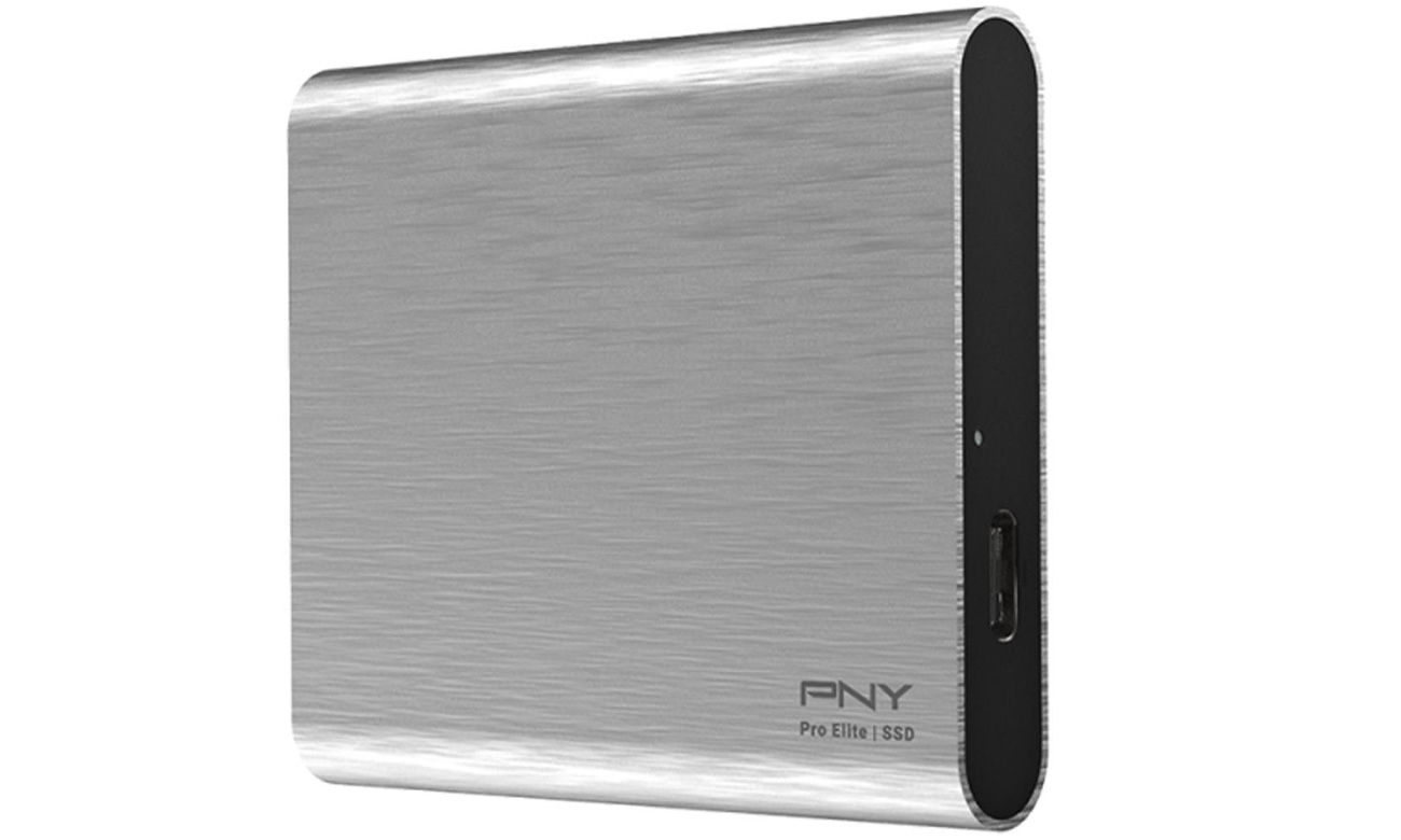 PNY Pro Elite CS2060 USB 3.2 Gen.2 Silver - Кутовий вигляд спереду