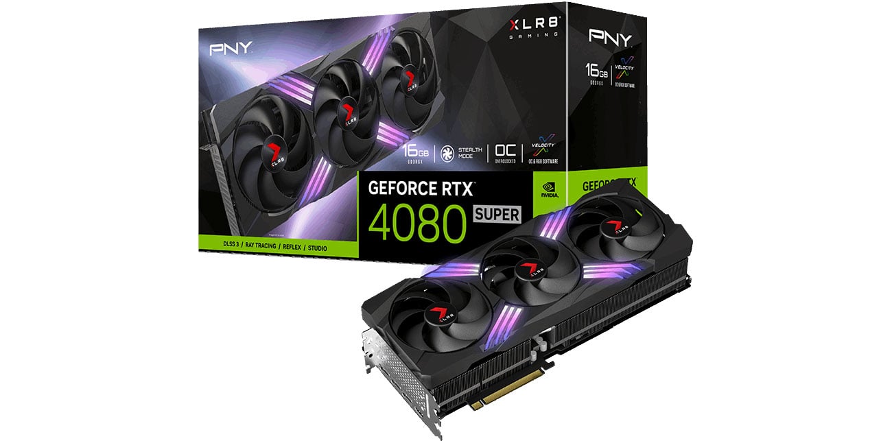 PNY RTX 4080 SUPER XLR8 Gaming VERTO EPIC-X RGB OC 16 ГБ GDDR6X