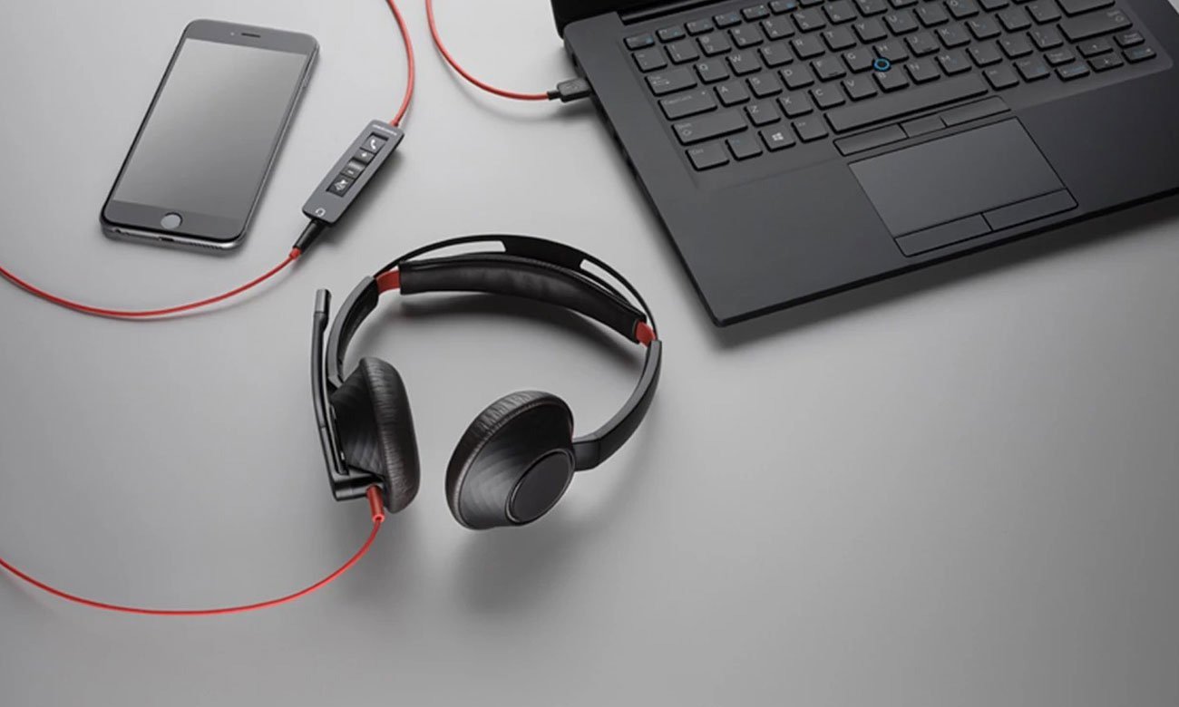 Стереогарнітура Poly Blackwire C5220 - графіка стилю життя