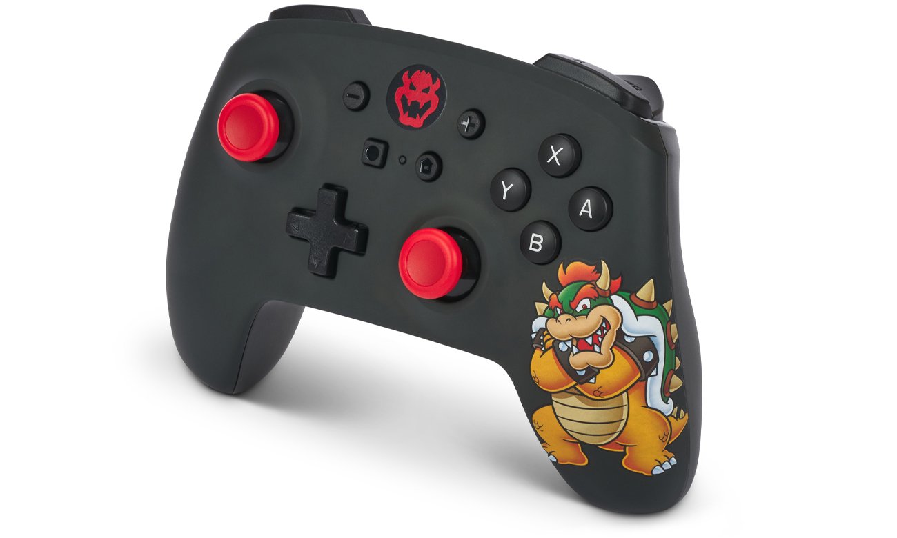 Контролер PowerA King Bowser для Nintendo Switch – вигляд спереду під кутом