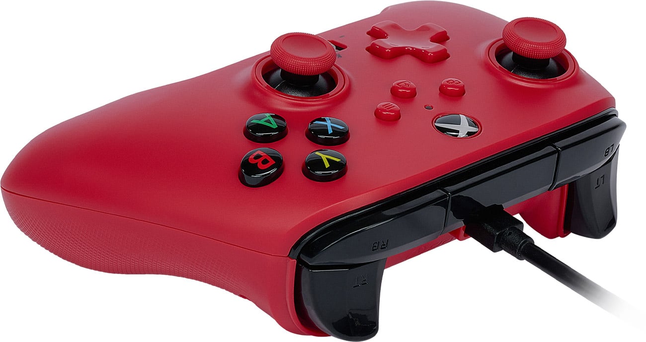 PowerA Enhanced Artisan Red Wired Pad для Xbox Series X|S – вид зверху під кутом