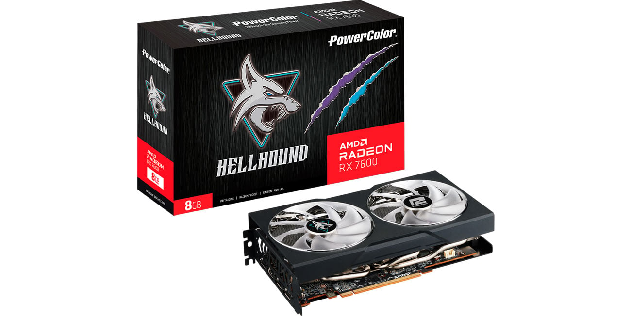 Видеокарта PowerColor Radeon RX 7600 Hellhound 8 ГБ GDDR6