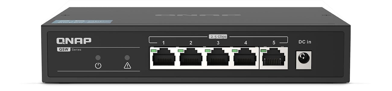 Переключатель QNAP 5p QSW-1105-5T вид спереди