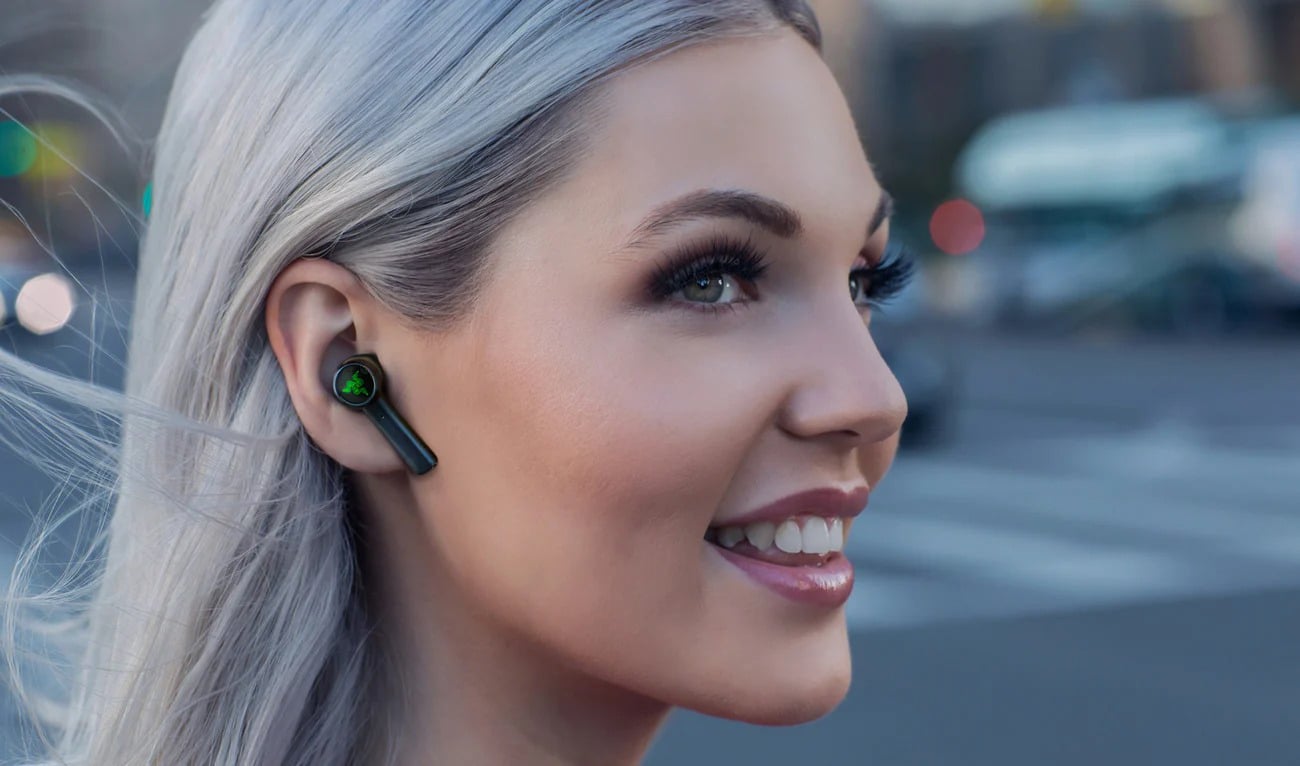 Дизайн беспроводных наушников Razer Hammerhead True Wireless Earbuds ipx4