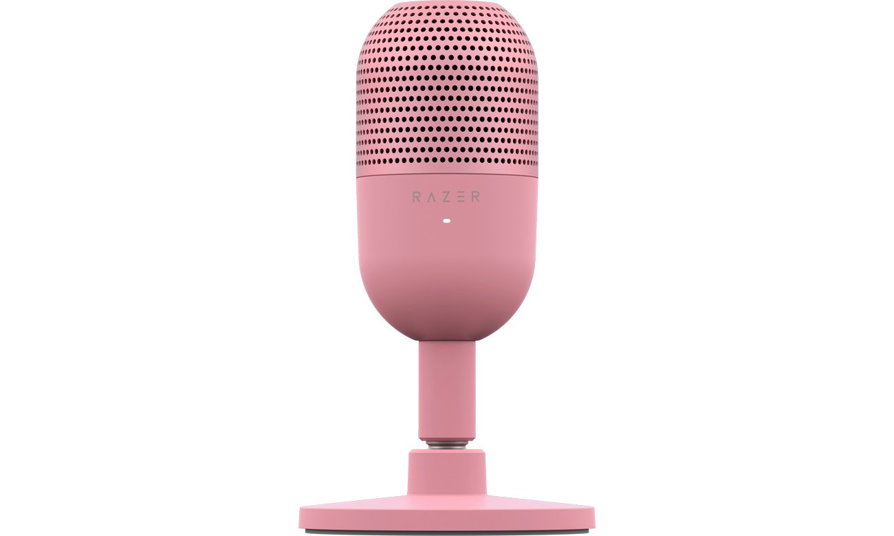 Міні-настільний мікрофон Razer Seiren V3 рожевий - вид спереду