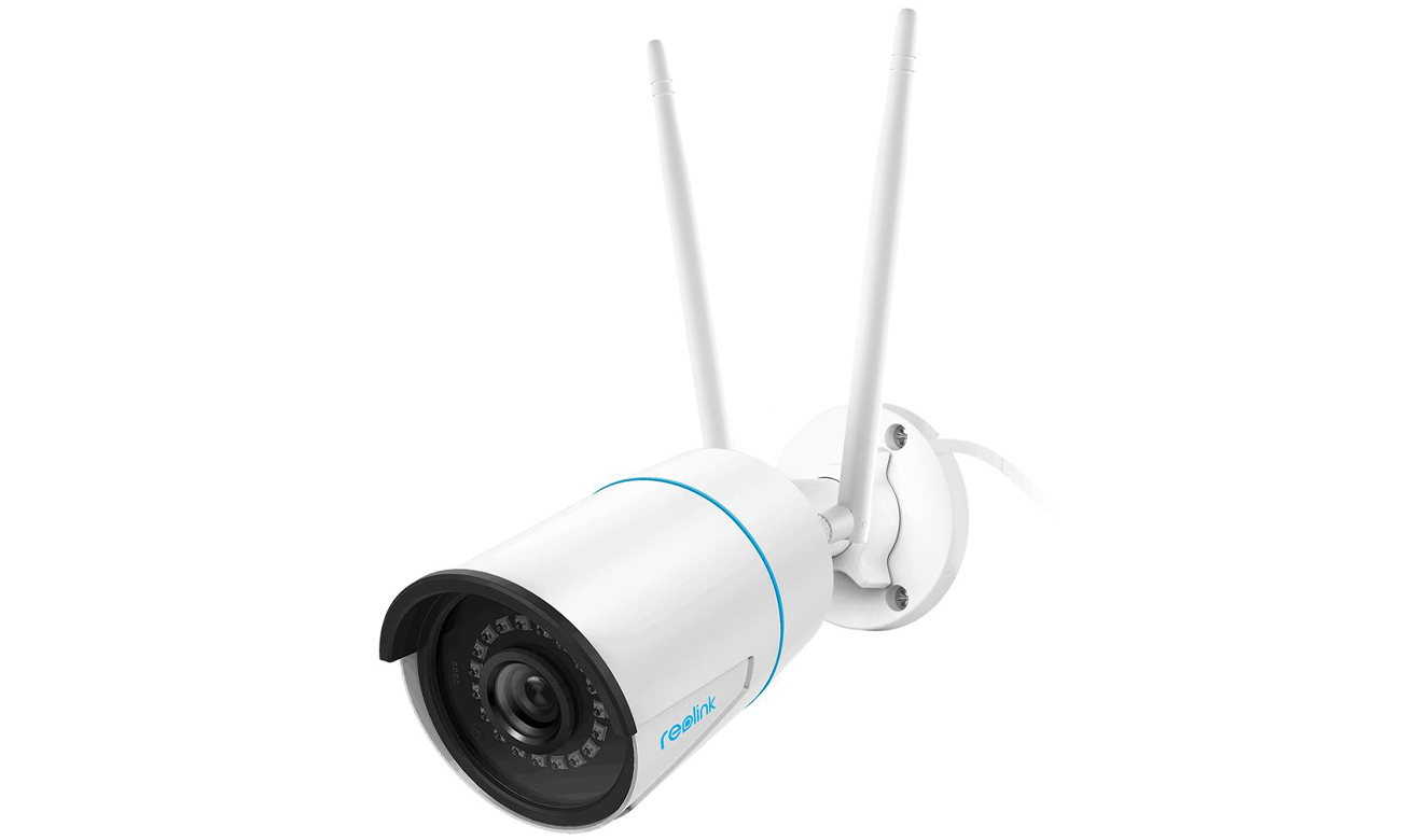 Reolink RLC-410W AI Smart Outdoor Camera White - кутовий вид спереду