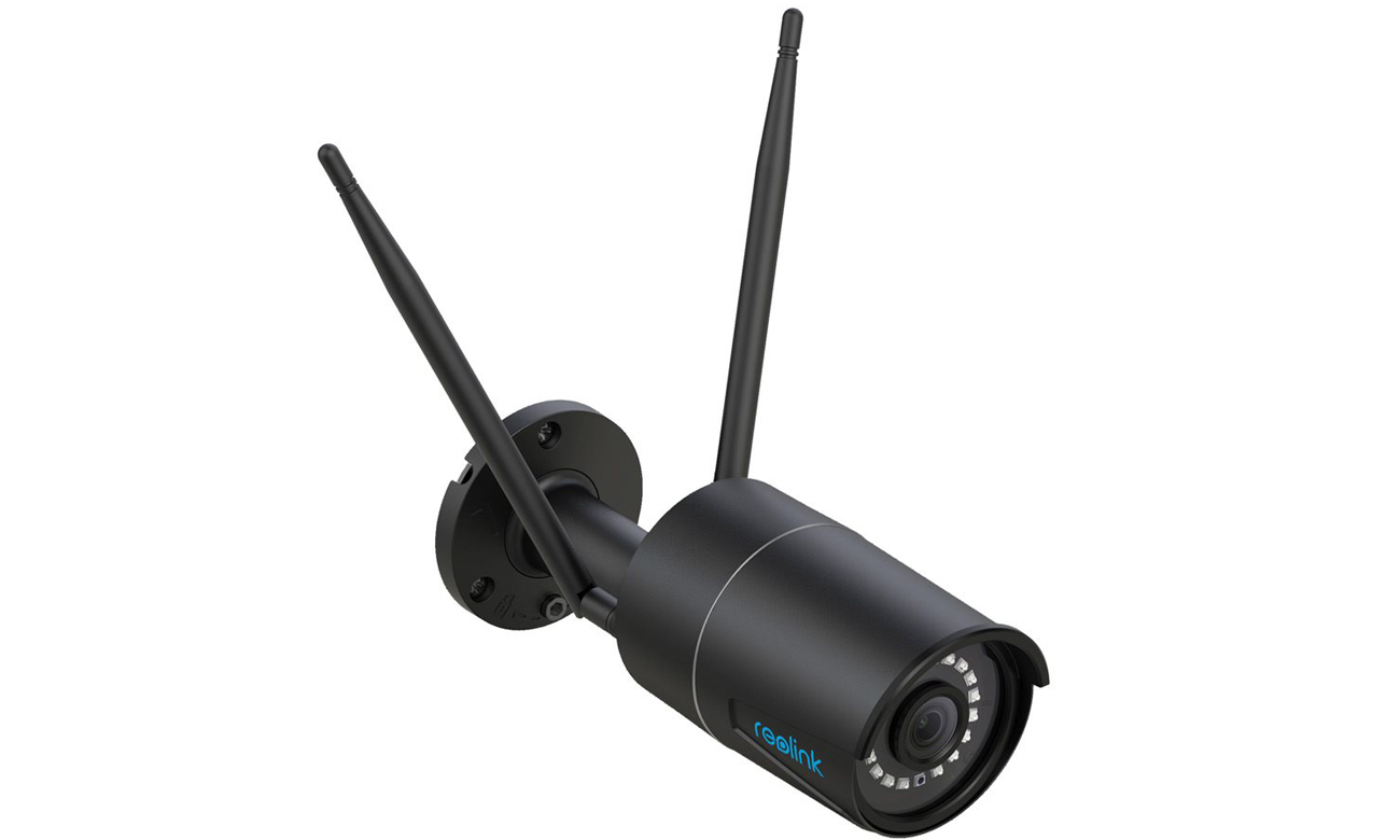 Reolink RLC-410W AI Smart Outdoor Camera Black - кутовий вид спереду