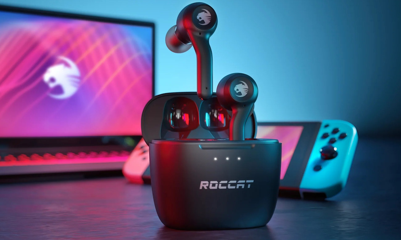 Бездротові навушники Roccat Syn Buds Air Black - довгий час автономної роботи