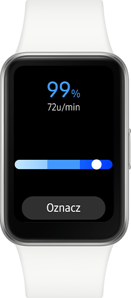 monitoruje poziom tlenu