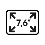 ekran główny 7,6 cala