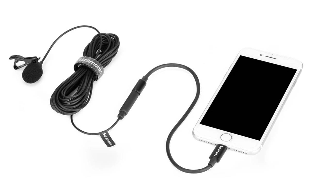 Петличний мікрофон Saramonic LavMicro U1B зі знімним наконечником Lightning