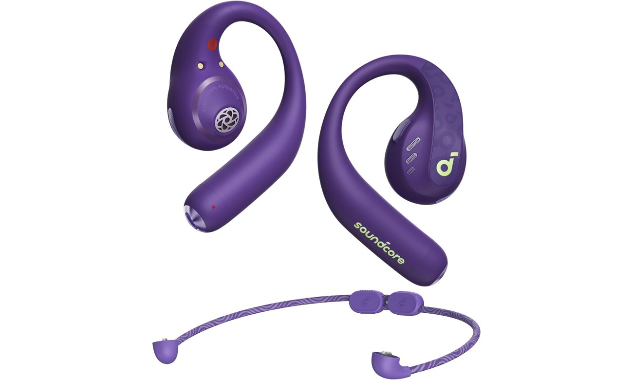 Беспроводные наушники SoundCore AeroFit Pro Purple – общий вид
