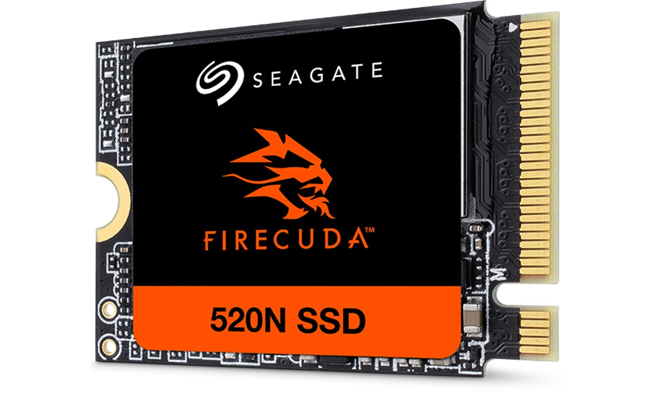 Твердотельный накопитель Seagate FireCuda 520N M.2 2230 – вид спереди под углом