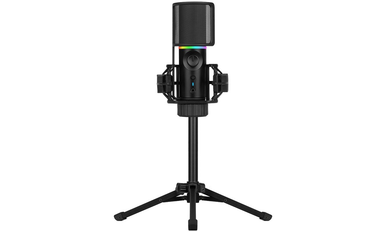 Streamplify MIC Tripod RGB мікрофон – вид спереду