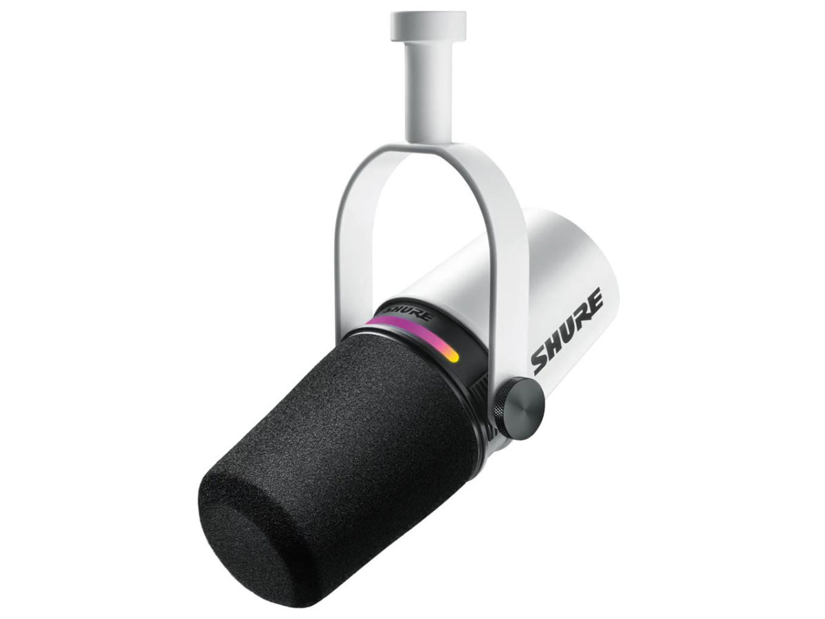 Микрофон Shure MV7+ White - общий вид