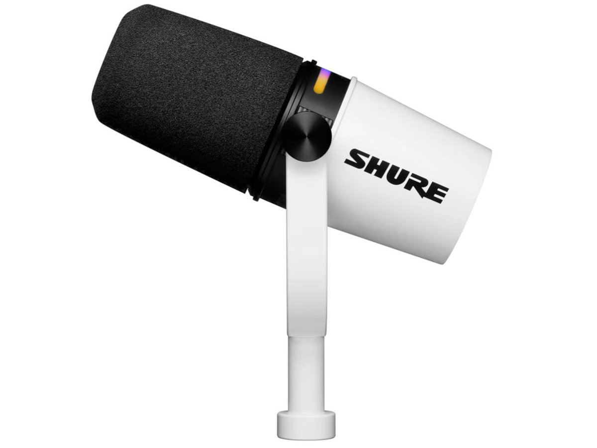 Микрофон Shure MV7+ White - общий вид