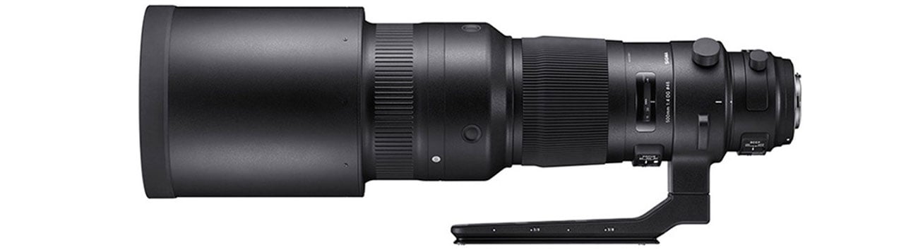 Sigma 500mm f/4 S DG OS HSM Об’єктиви Nikon з фіксованою фокусною відстанню, вид збоку