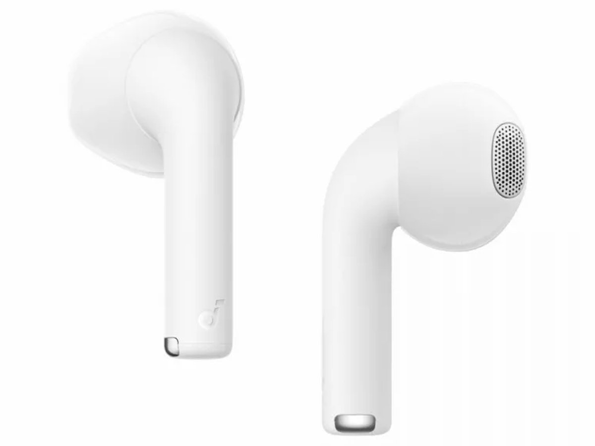 Беспроводные наушники SoundCore K20i белые - вид с левого и правого наушников