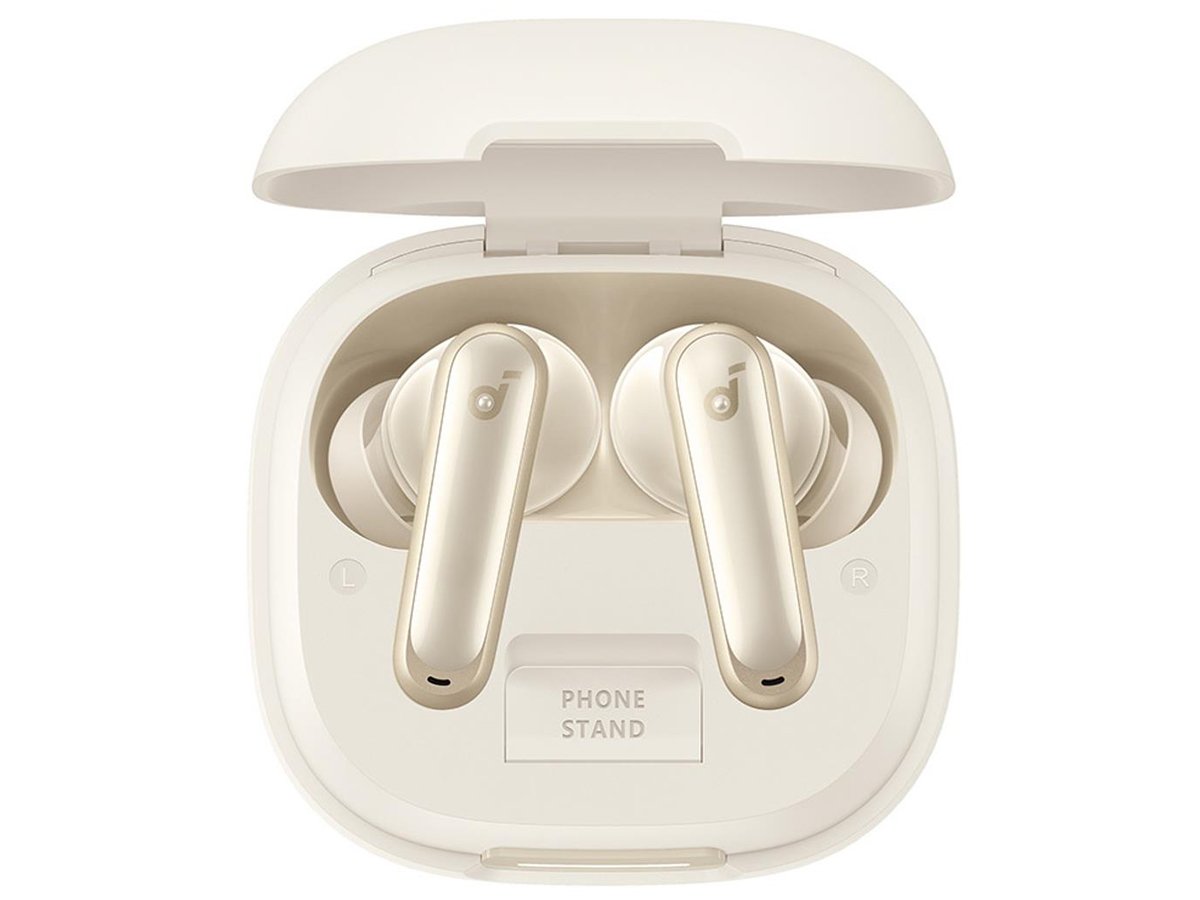 Беспроводные наушники SoundCore P40i белые - графика