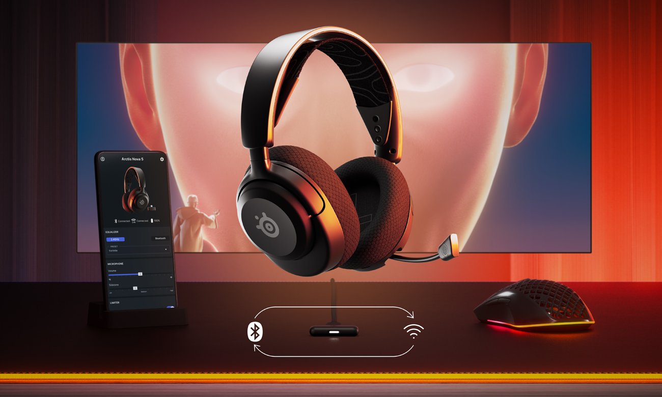 SteelSeries Arctis Nova 5 + Aerox 5