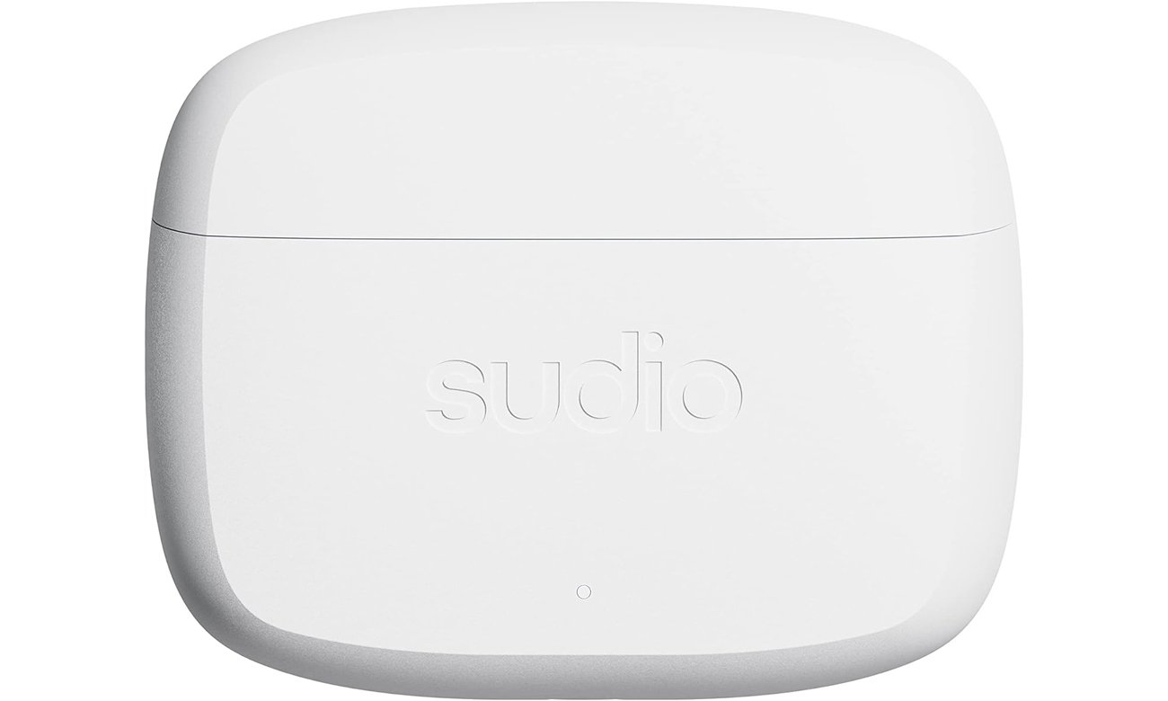 Беспроводные наушники Sudio N2 Pro White – вид спереди закрытого зарядного футляра