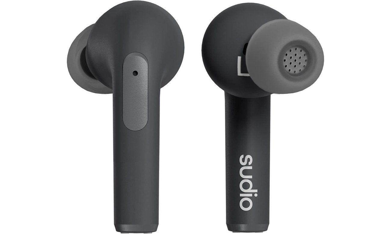 Беспроводные наушники Sudio N2 Pro Black - вид левого и правого наушников