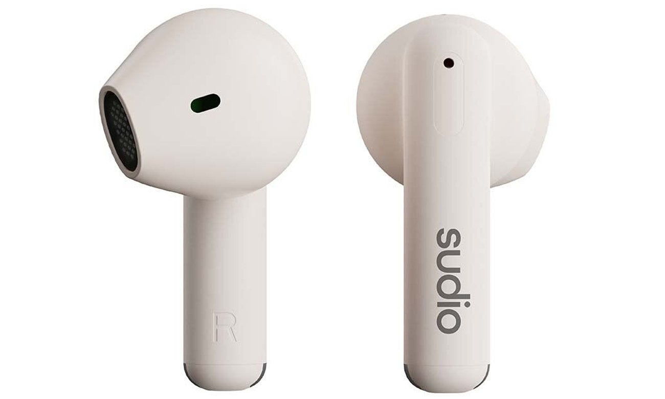 Беспроводные наушники Sudio A1 White - вид левого и правого наушников