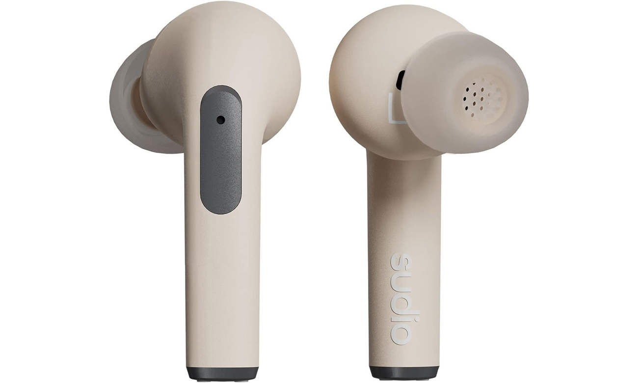 Беспроводные наушники Sudio N2 Pro Sand – вид левого и правого наушников
