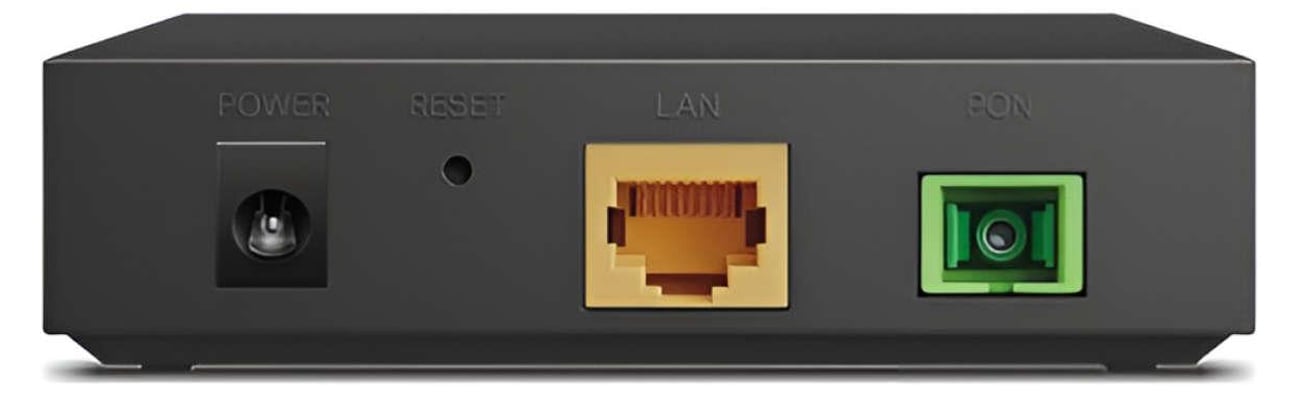 Гигабитный терминал TP-Link GPON XZ000-G3 (волоконно-оптический FTTH) – вид сзади