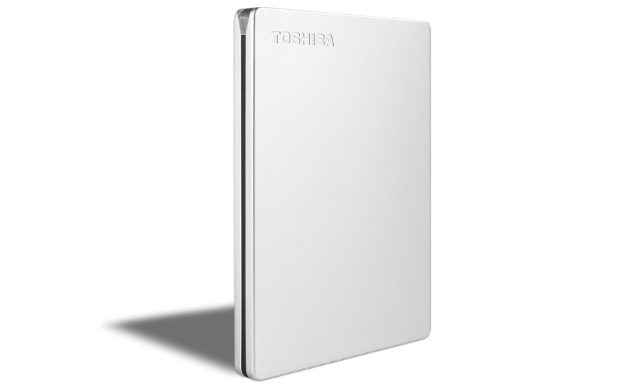 Портативний жорсткий диск Toshiba Canvio Slim ємністю 1 ТБ, сріблястий