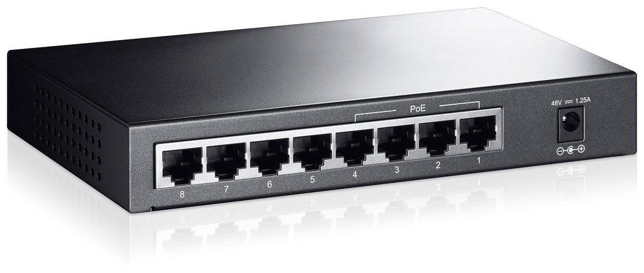 Коммутатор TP-Link 8p TL-SF1008P предотвращение нагрузки