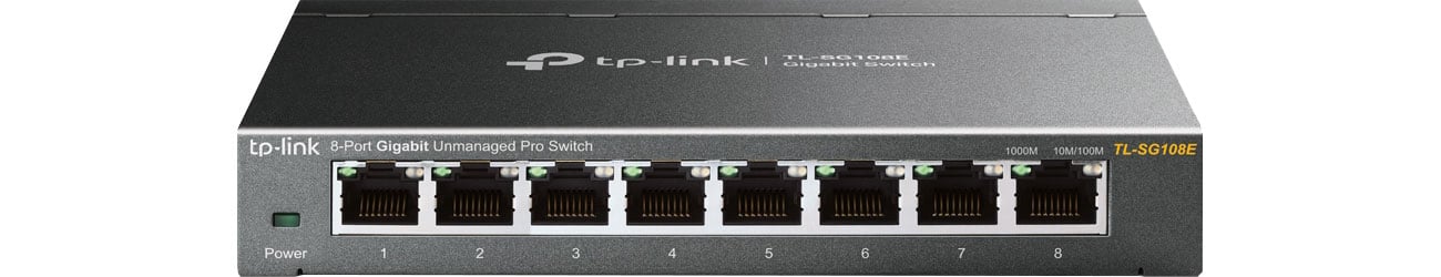 Комутатор TP-Link 8p TL-SG108E (8x10/100/1000Mbit) (Unmanaged Pro) (SMB)