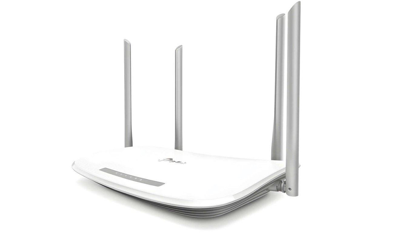 Двухдиапазонный гигабитный беспроводной маршрутизатор TP-Link Aginet EC220-G5 – угловой вид спереди
