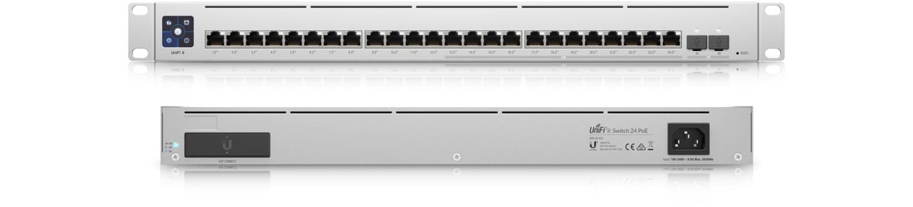 Разъемы и порты Ubiquiti 24p USW-ENTERPRISE-24-POE
