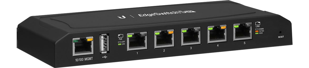 Коммутатор Ubiquiti 5p EDGEswitch XP (5x100/1000Mbit 5xPoE USB) ES-5XP
