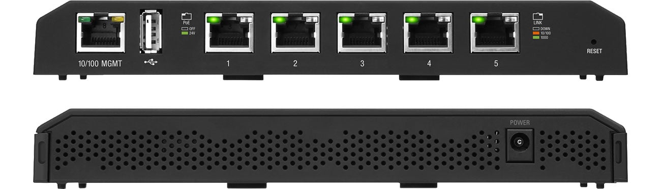 Ubiquiti EdgeSwitch 5XP Вид спереди сзади