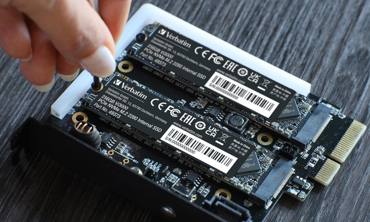 Verbatim Vi3000 256 ГБ M.2 PCIe NVMe SSD - Lifestyle Graphics