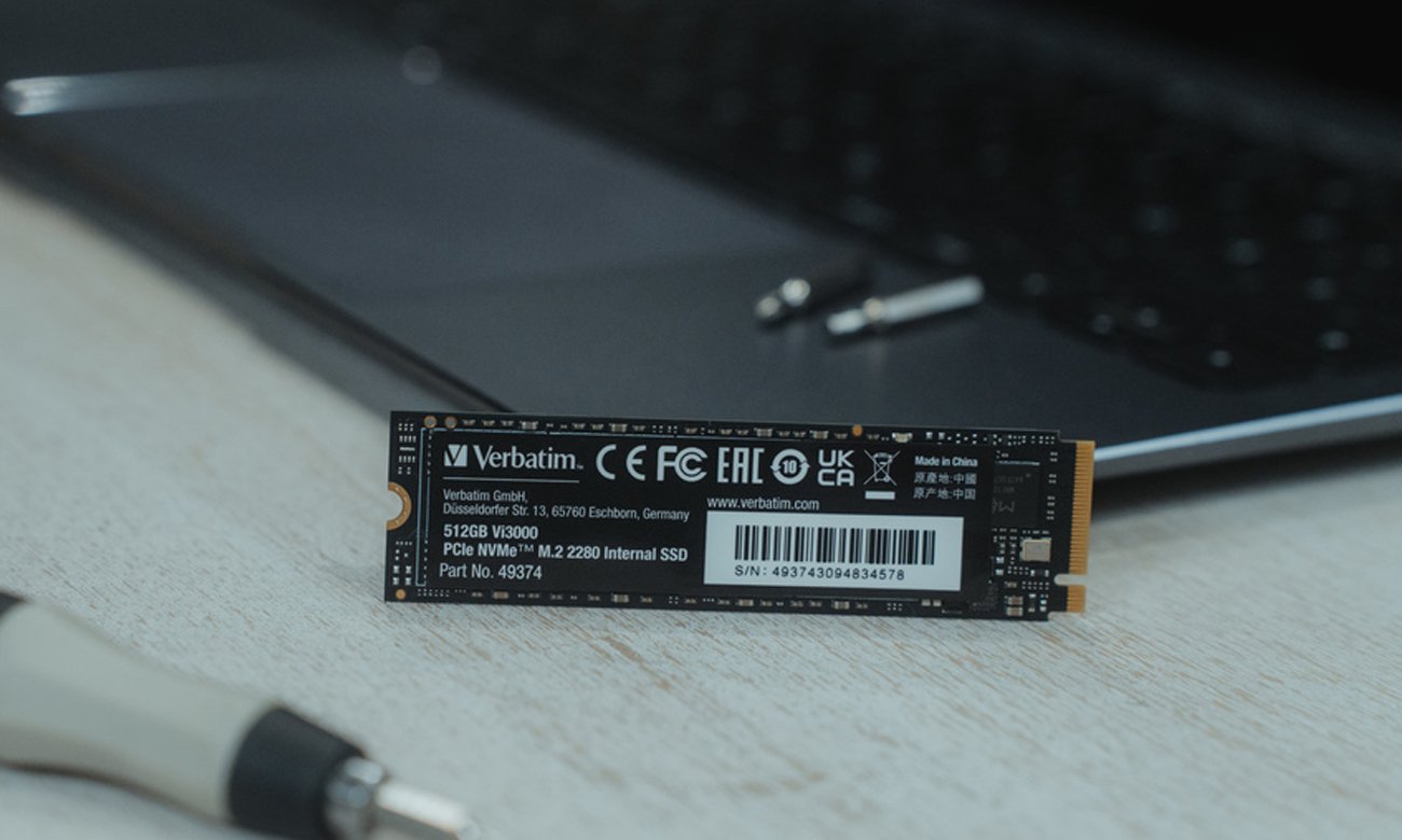 Verbatim Vi3000 512 ГБ M.2 PCIe NVMe SSD - Lifestyle Graphics