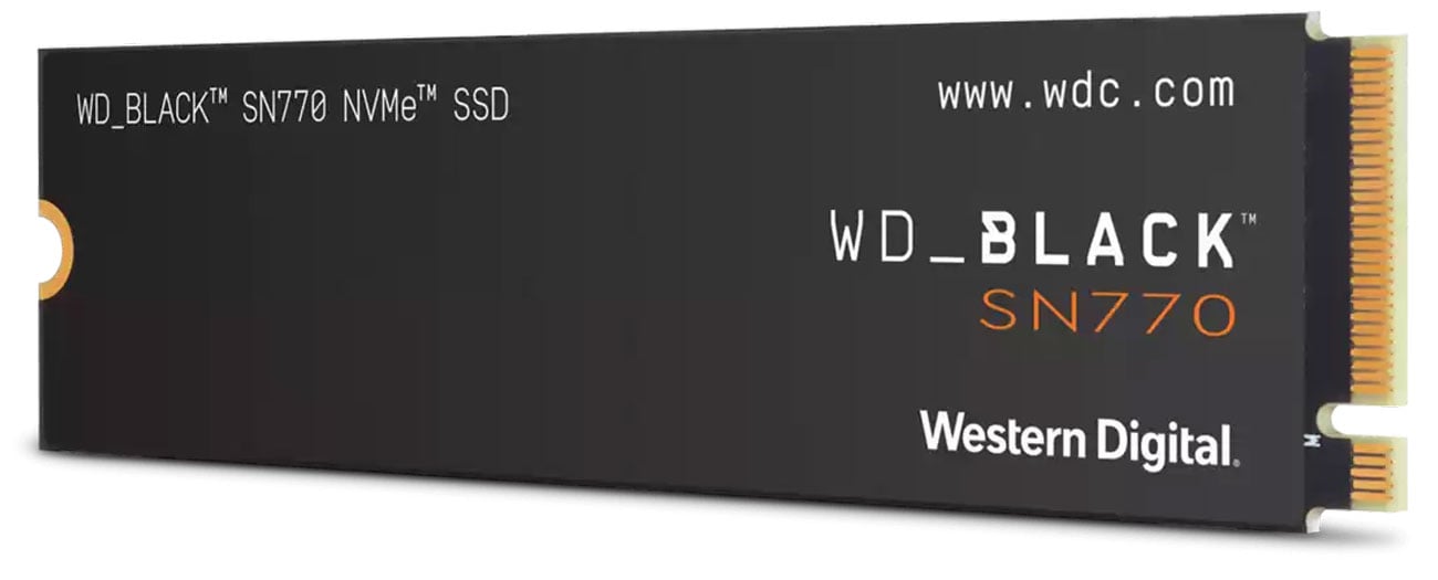 WD Black SN770 250 ГБ M.2 SSD – кутовий вид спереду